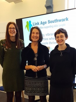 Volunteer Coordinator at LinkAge Southwark Melissa, Chairperson of the Dulwich Almshouse Charity Cat